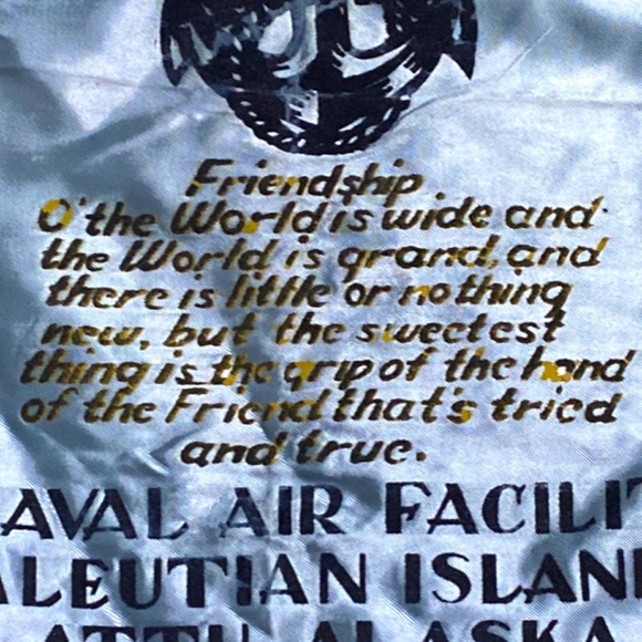 Gently Worn Vintage United States Navy Friendship Pillow Case Sham - Picture 6 of 12